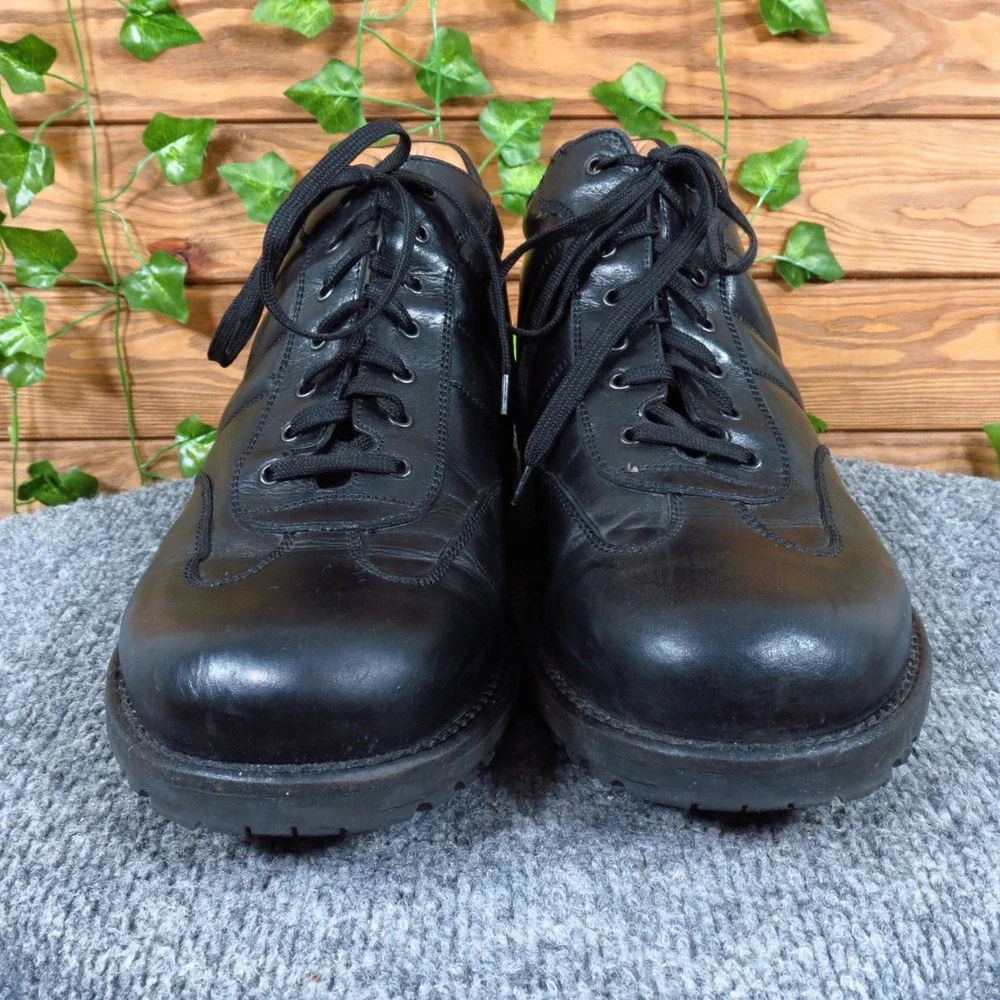 Alfani 2118 1 Mens Ankle Boots Sz 11.5 Walking Work Black Leather Made In Italy